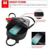 Women Bag Butterfly Flower Print Mini PU Leather Backpack