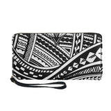 Hawaii Flower Print Long Zipper Wallet Ladies Clutch Bag