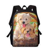 Cartoon Little Dog Kids School Backpack