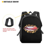 Leopard Lip Print School Backpack Women Shoulder Bag Eco Friendly