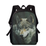 Wolf School Bags For Kids 15inch Backpack Student Boys Satchel