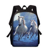 3D Kids Kindergarten Student School Bags Children Backpack - Horse