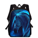 3D Kids Kindergarten Student School Bags Children Backpack - Horse