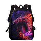 3D Kids Kindergarten Student School Bags Children Backpack - Horse