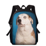 Kids Cartoon Dog Puppy Backpack For Girls Pug Golden Retriever Boys Bag