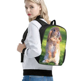 Rabbit Horse Print School Bags 15inch Kids Schoolbags