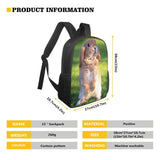 Rabbit Horse Print School Bags 15inch Kids Schoolbags