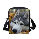 Animal Pattern Women Messenger Bag Small Cross-Body Student Book Bag