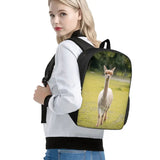 Alpaca Pattern Kids Backpack - Causal Large Travel Book Bag