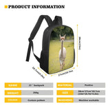 Alpaca Pattern Kids Backpack - Causal Large Travel Book Bag