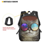 3D Print Children School Bags Boys Girls Backpack Kids Bookbag
