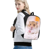 Floral Print School Backpack for Kids Women Laptop Bags Rucksack