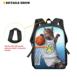 Music Note Print Backpack for Kids Schoolbag Teen Boys Girls Book Bag