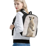 Kids Cartoon Backpack Polar Bear School Bookbag 15inch