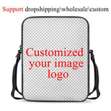Retro Pet Cat Print Cross Body Bag for Women