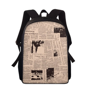 Punk Daypack School Backpack for Teens Boys Girls