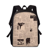 Punk Daypack School Backpack for Teens Boys Girls
