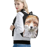 Teenage Girls Animal Print Backpack Multifunctional School Bag