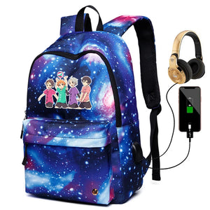 Haikyuu Backpack Unisex Waterproof Oxford Bag Large Capacity Student Girl Boy