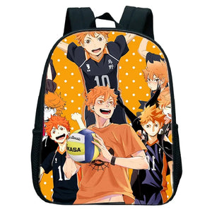 Haikyuu Shouyou Hinata Kids Backpack 12 Inch Waterproof