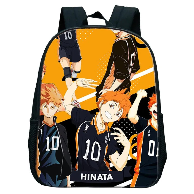 Haikyuu Shouyou Hinata Kids Backpack 12 Inch Waterproof