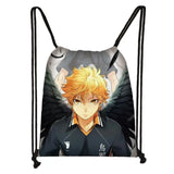 Haikyuu! Aoba Johsai Print Drawstring Bag Daypack Travel Bag Small Backpack