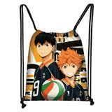 Haikyuu! Aoba Johsai Print Drawstring Bag Daypack Travel Bag Small Backpack