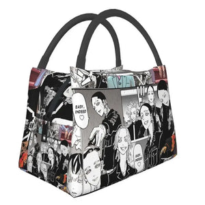 Haitani Brothers Manga Collage Insulated Lunch Bags for Women Tokyo Revengers