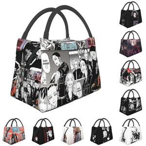 Haitani Brothers Manga Collage Insulated Lunch Bags for Women Tokyo Revengers