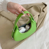 Green PU Leather Crossbody Bag for Women Handbag Small Shoulder Travel Totes