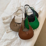 Green PU Leather Women Crossbody Bags Hip Hop Street Shoulder Totes
