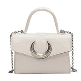 Crocodile Pattern Women Shoulder Bag Chain Messenger Clutch Purse