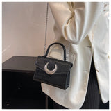 Crocodile Pattern Women Shoulder Bag Chain Messenger Clutch Purse