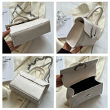 Crocodile Pattern Women Shoulder Bag Chain Messenger Clutch Purse