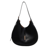 Half Moon High PU Shoulder Side Bags for Women Large Crossbody Bags