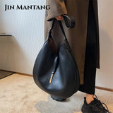 Half Moon High PU Shoulder Side Bags for Women Large Crossbody Bags