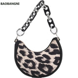 Half Moon Mini Tote bag High-quality PU Leather Women's Handbag