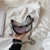Half Moon Mini Tote bag High-quality PU Leather Women's Handbag
