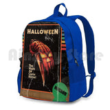 Halloween 1978 VHS Horror Movie Poster Outdoor Backpack