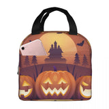 Halloween Background Lunch Bag Insulated Thermal Cooler Bento Lunch Box
