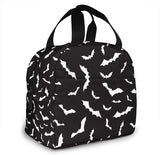 Halloween Bat Lunch Bag Insulated Cooler Tote for Work Travel