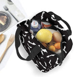 Halloween Bat Lunch Bag Insulated Cooler Tote for Work Travel