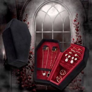 Halloween Coffin Shape Jewelry Box Display Storage Cases