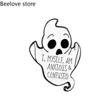 Ghost Drip Alloy Brooch Shirt Lapel Ghost Pin Backpack Accessories