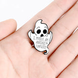 Ghost Drip Alloy Brooch Shirt Lapel Ghost Pin Backpack Accessories