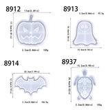 Halloween Decoration Silicone Mold Pumpkin Bat Ghost Crystal Tray