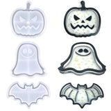 Halloween Decoration Silicone Mold Pumpkin Bat Ghost Crystal Tray
