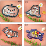Halloween Decoration Silicone Mold Pumpkin Bat Ghost Crystal Tray