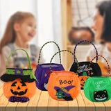 Halloween Handheld Pumpkin Bag Candy Bag Velvet Gift Bag