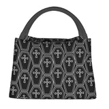 Gothic Coffin Pattern Lunch Bag Insulated Thermal Bento Box